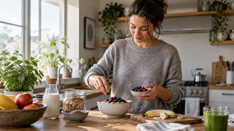 Editorial image illustrating a morning routine that fits real life