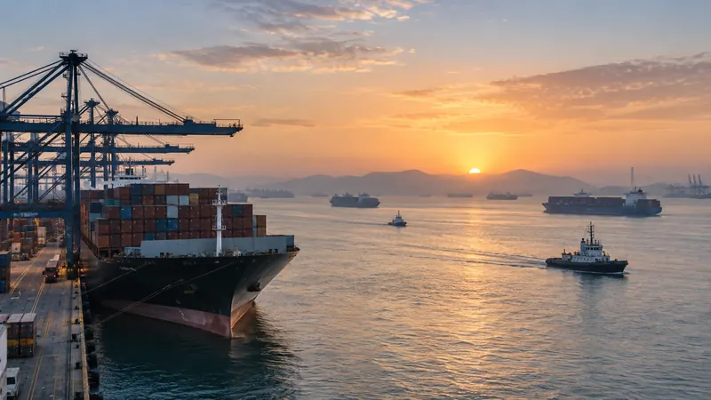 Editorial image illustrating the new geography of global supply chains