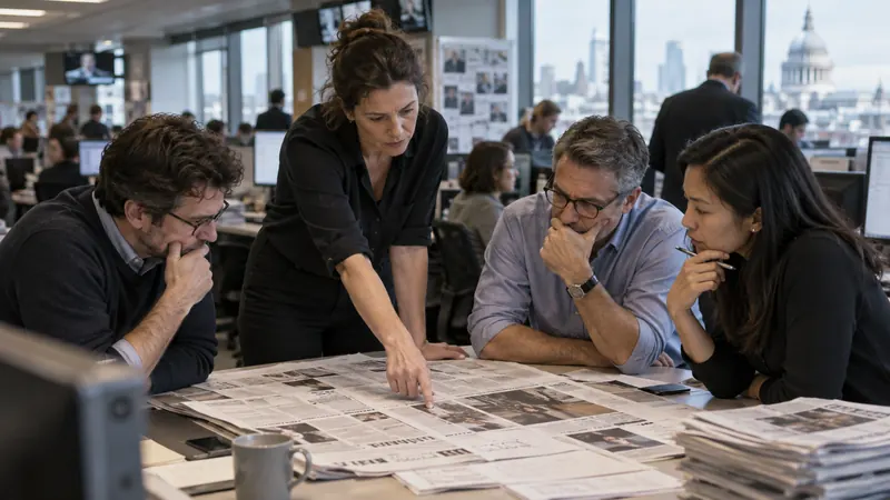 Editorial image illustrating how a newsroom should correct an error
